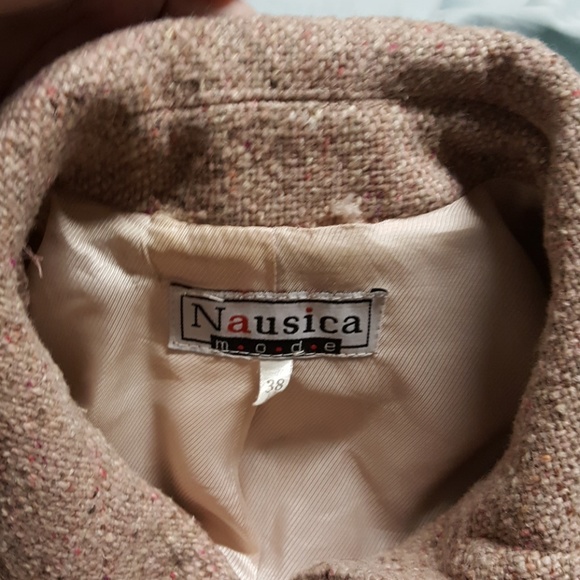 Pink Nausica Mode Designer Wool Coat - Picture 3 of 8